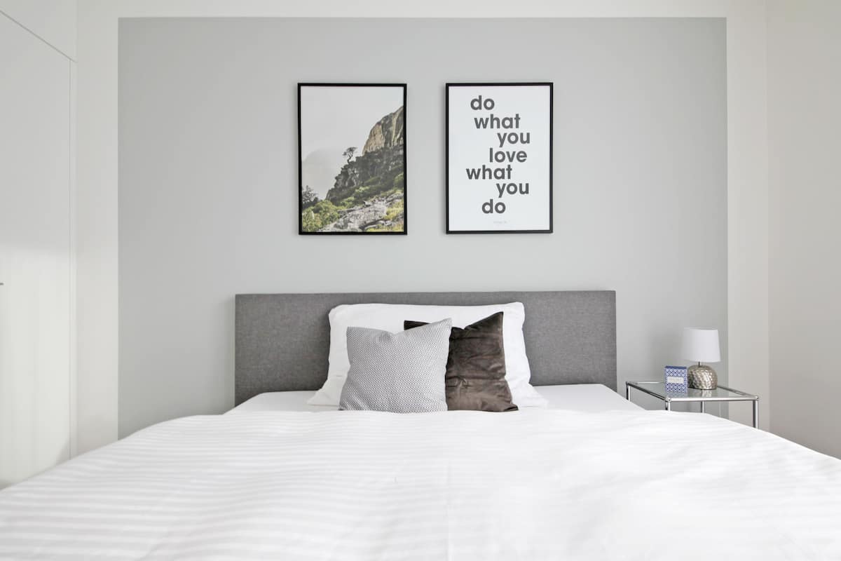 Premium bedding, down duvets, individually decorated