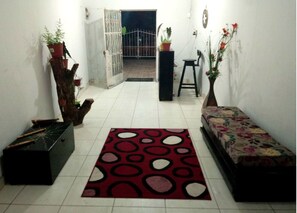 Área de estar no saguão