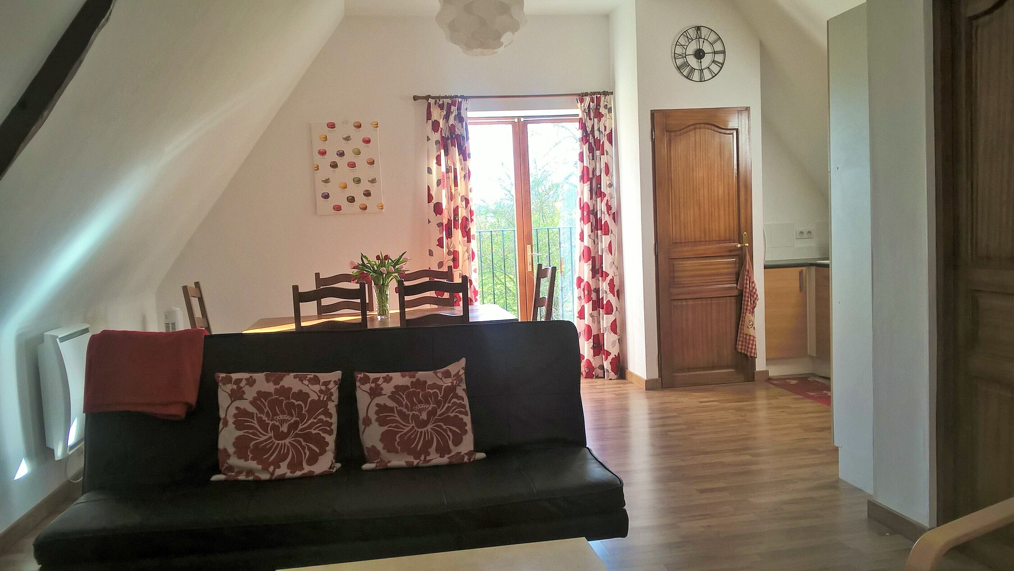 Télévision, lecteur de DVD, livres, vidéothèque