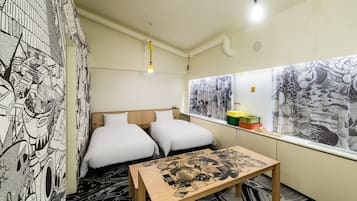 Designer's Concept Run of House Twin Room | Desk, blackout curtains, iron/ironing board, free WiFi