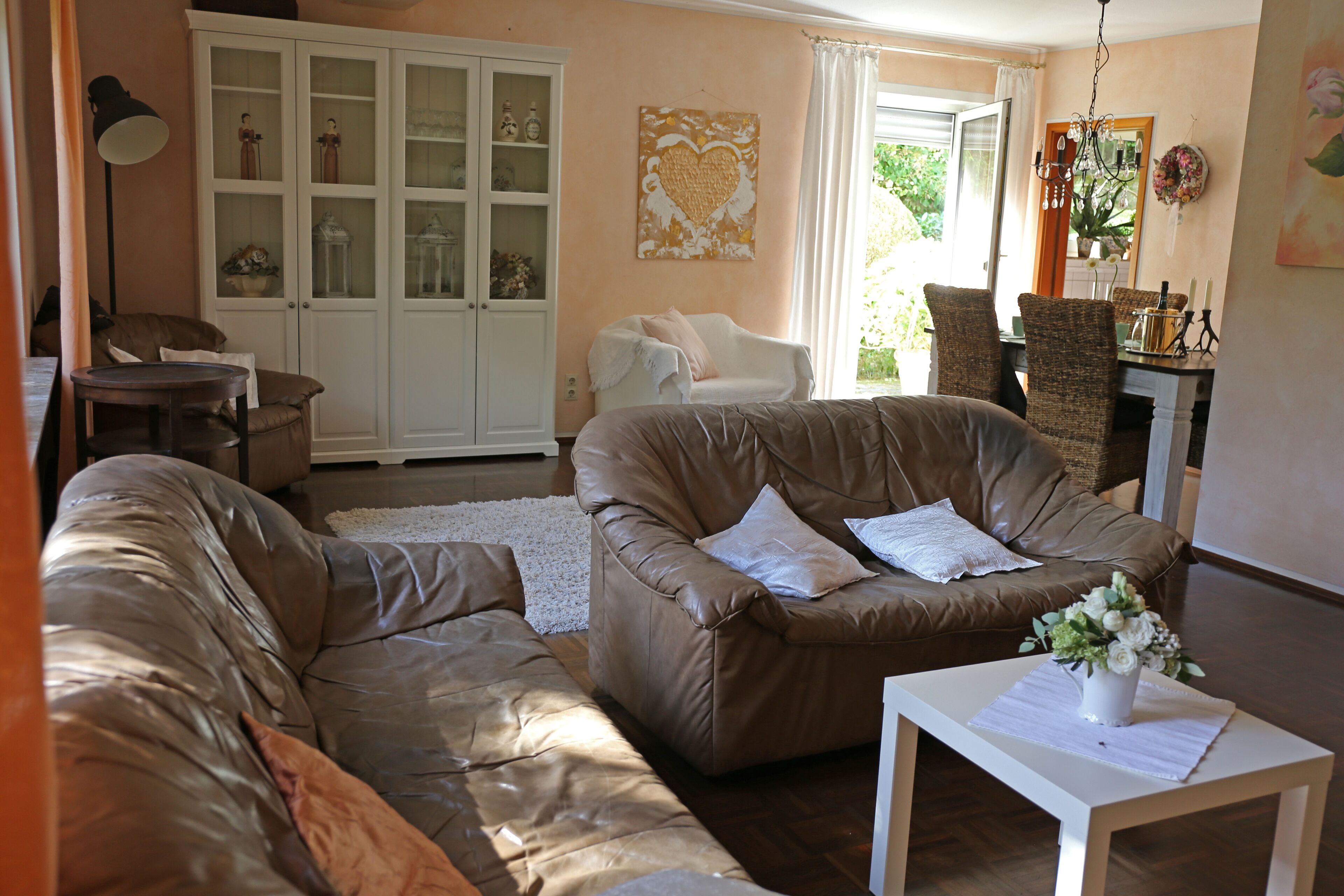 Televisor, llar de foc, reproductor de DVD i llibres 