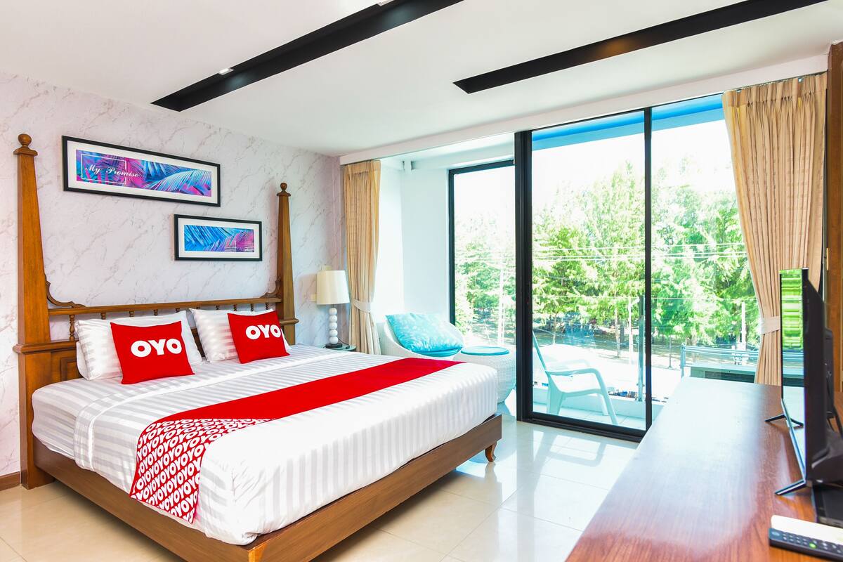 ห้องดีลักซ์ดับเบิล, วิวทะเล | โต๊ะทำงาน, Wi-Fi ฟรี, ผ้าปูที่นอน