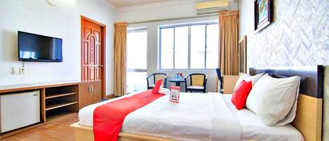 Deluxe tweepersoonskamer | Lakens van Egyptisch katoen, luxe beddengoed