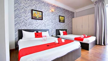 Phòng 3 dành cho gia đình | Bộ trải giường bằng vải cotton Ai Cập, bộ đồ giường cao cấp