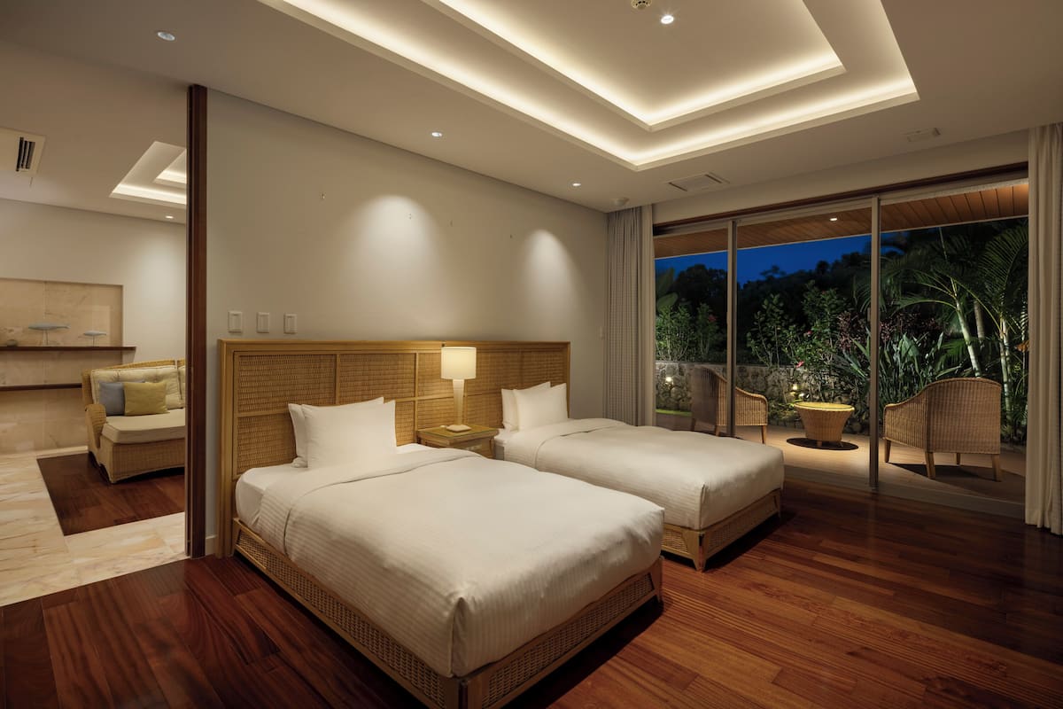 2 quartos, roupas de cama premium, cofres nos quartos