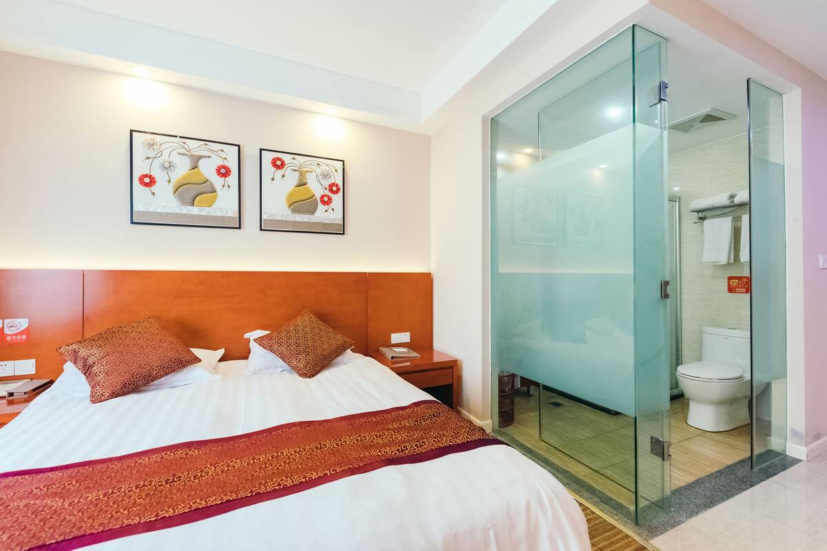 Deluxe tweepersoonskamer | 1 slaapkamer, luxe beddengoed, donsdekens, pillowtop-bedden