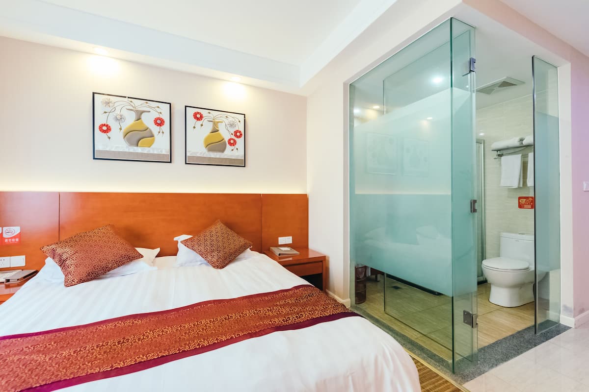 Deluxe tweepersoonskamer | 1 slaapkamer, luxe beddengoed, donzen dekbedden, pillowtop-bedden
