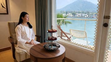 Premium Ganga view | Sábanas de algodón egipcio y ropa de cama de alta calidad