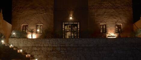 Front of property – evening/night