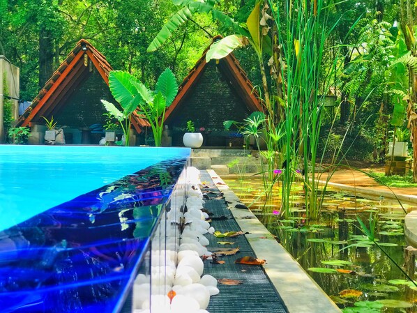 Piscina con borde infinito