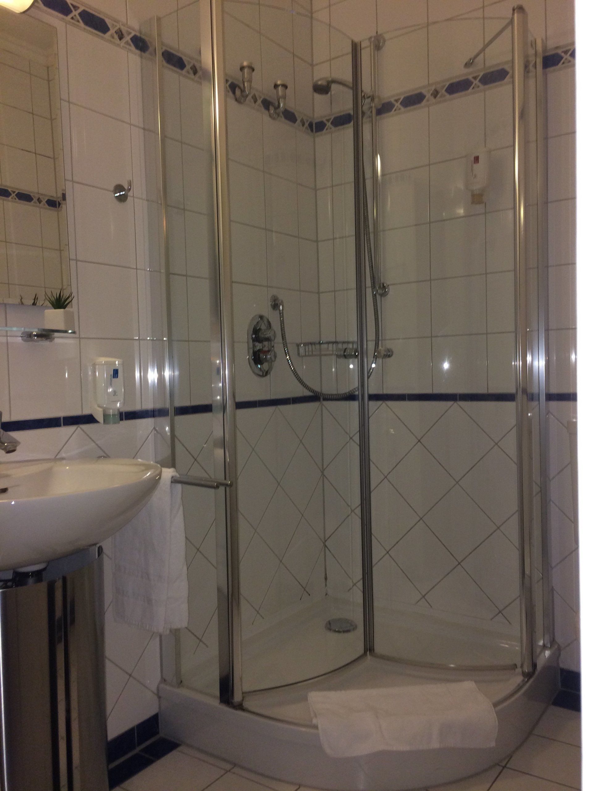 free toiletries, hair dryer, towels