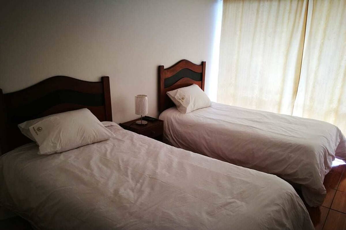 Chambre Double, 2 lits une place, non-fumeurs | 15 chambres, literie de qualité supérieure, fer et planche à repasser