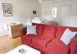 Apartment, 2 Bedrooms, Ground Floor (102) | Living area | Flat-screen TV - Brattagata Guesthouse Apartments (Reykjavik)