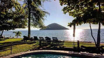 Blick von der Unterkunft