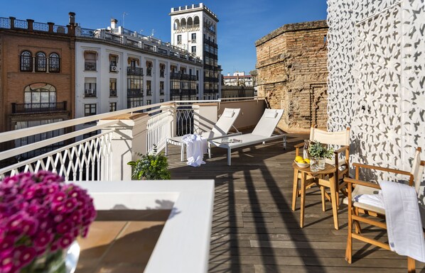 Penthouse, Non Smoking | Terrace/patio - Torre Homenaje Historical Suites (Seville)