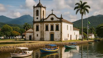 Vue sur la ville depuis lâhĂ©bergement
