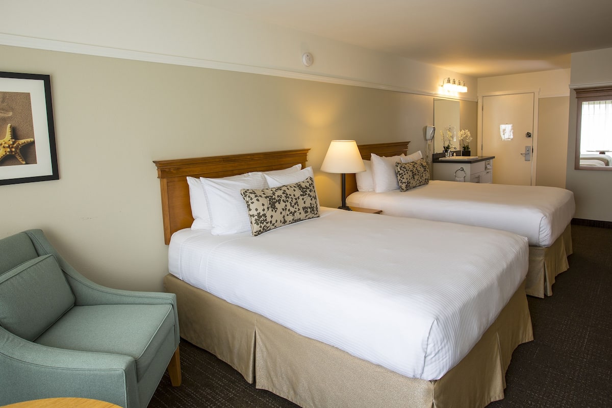 two queen studio, some with fireplace | blackout curtains, iron/ironing board, free wifi, bed sheets