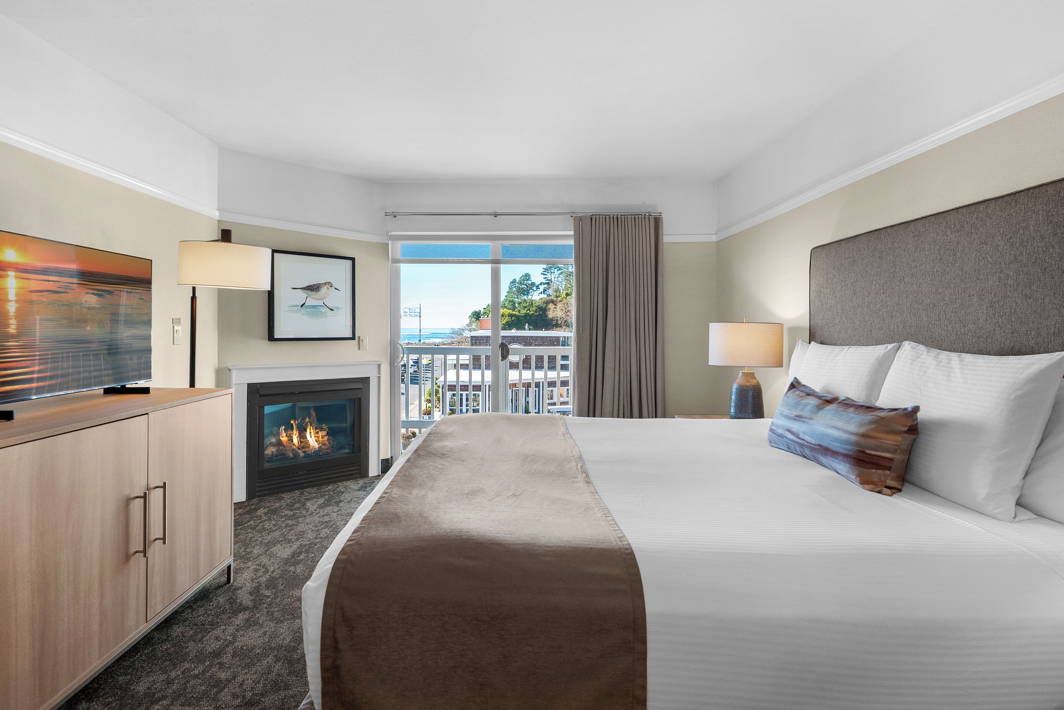 Deluxe-studiosviitti, 1 suuri parisänky, tupakointi kielletty | Pimennysverhot, silitysrauta/-lauta, ilmainen Wi-Fi, vuodevaatteet