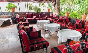 Breakfast, lunch, dinner served; local and international cuisine 