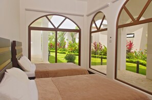 Penthouse Luxe, 3 chambres, vue océan | Draps en coton égyptien, literie de qualité supérieure