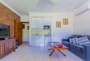 Smart TV, fireplace, Netflix, DVD player