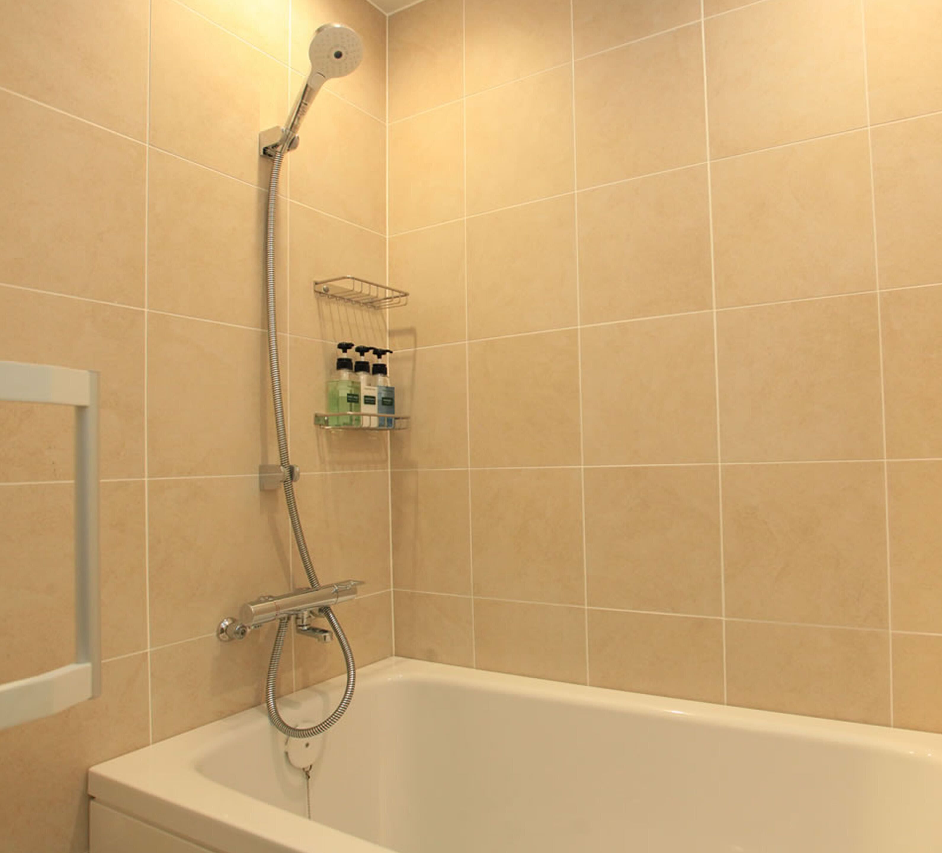 premium twin room, non smoking | bathroom | free toiletries, hair dryer, slippers, electronic bidet