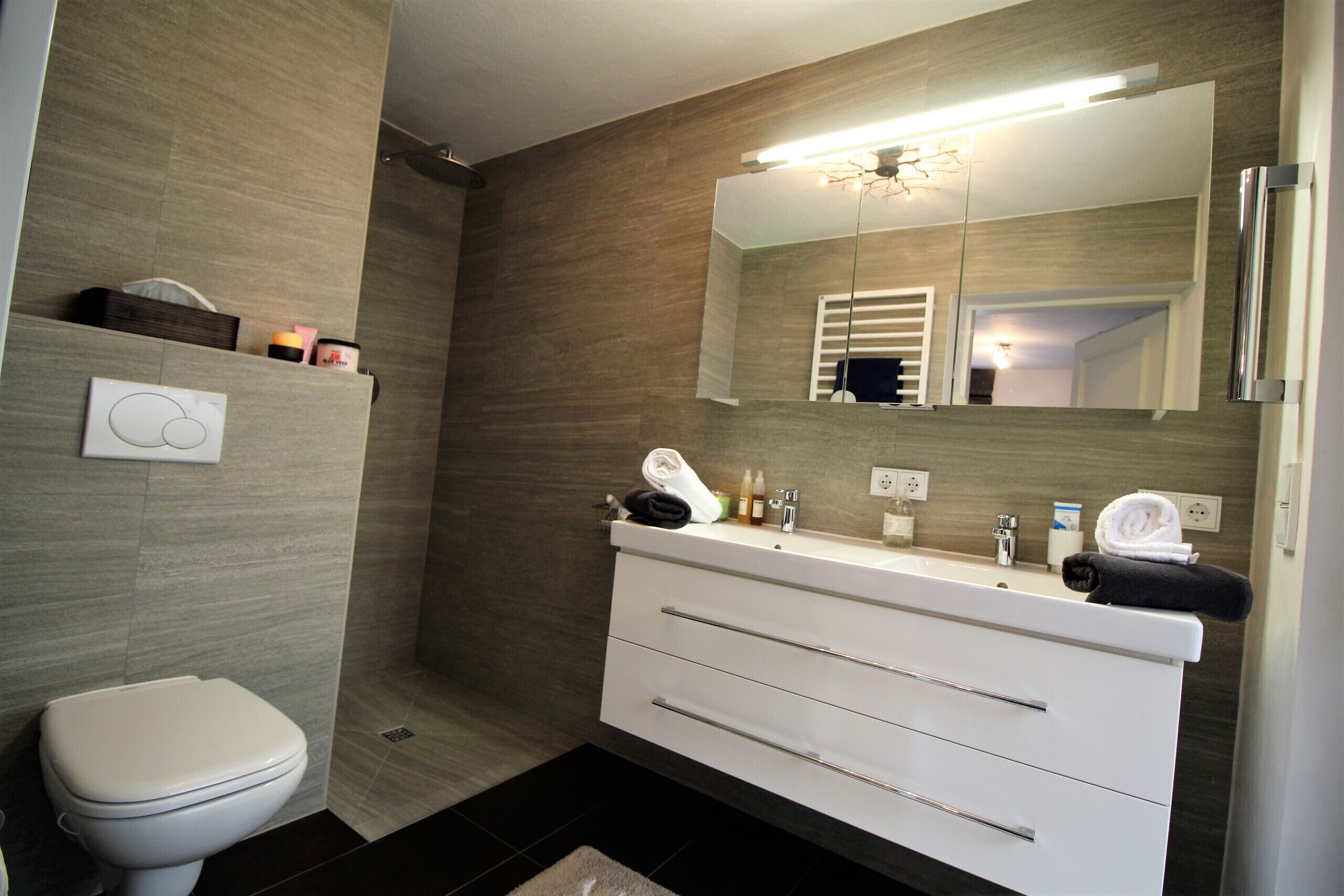 Badewanne, Handtücher