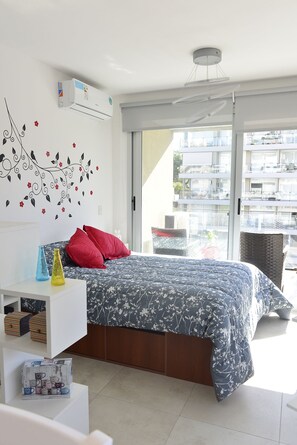 In-room safe, blackout curtains, iron/ironing board, free WiFi - Monoambiente en Palermo Pont Bleu (Buenos Aires)