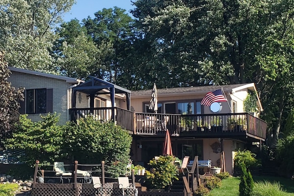Photo of the river side of the house