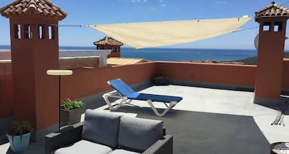 PENTHOUSE WITH AC, SEA VIEW, PANORAMIC TERRACE OF 100 M2 LOUNGE TRANSATS