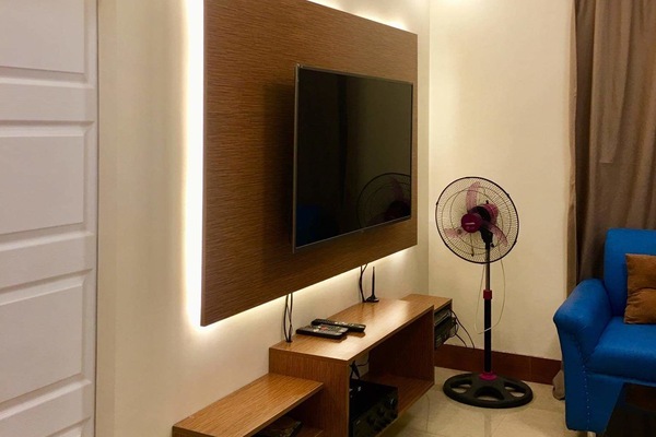 Entire Family Bungalow 3 bedrooms | Living area | 55-inch flat-screen TV with satellite channels, Smart TV, DVD player