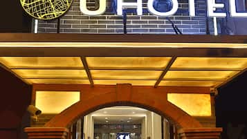 Overnatningsstedets indgangsparti