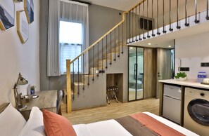 Family Loft(Max.4) | Minibar, in-room safe, desk, blackout drapes - U Hotel Xintiandi (Shanghai)