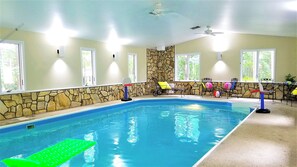 Indoor pool, a heated pool