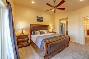 3 bedrooms, iron/ironing board, travel cot, WiFi