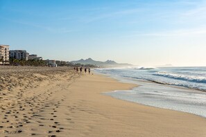 Plage, chaises longues
