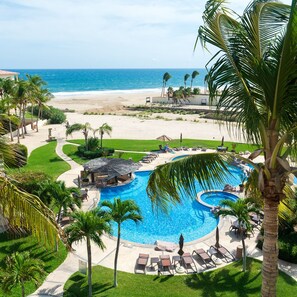 Outdoor pool, a heated pool - Magnificent Beach Front Mañanitas 2 Bedroom Condo w/Spectacular Views! (San Jose del Cabo)