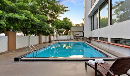 Outdoor pool. The Fern Residency Parbhani