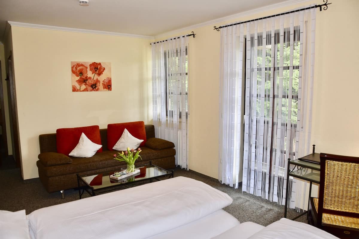 Hypo-allergenic bedding, in-room safe, iron/ironing board (on request)