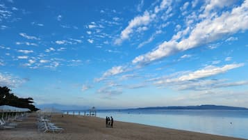 Beach nearby, white sand
