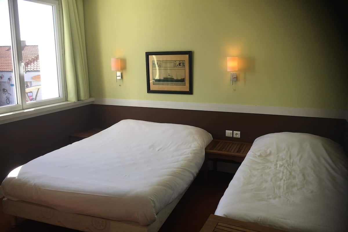 Triple Room | Desk, blackout curtains, soundproofing, iron/ironing board (on request)