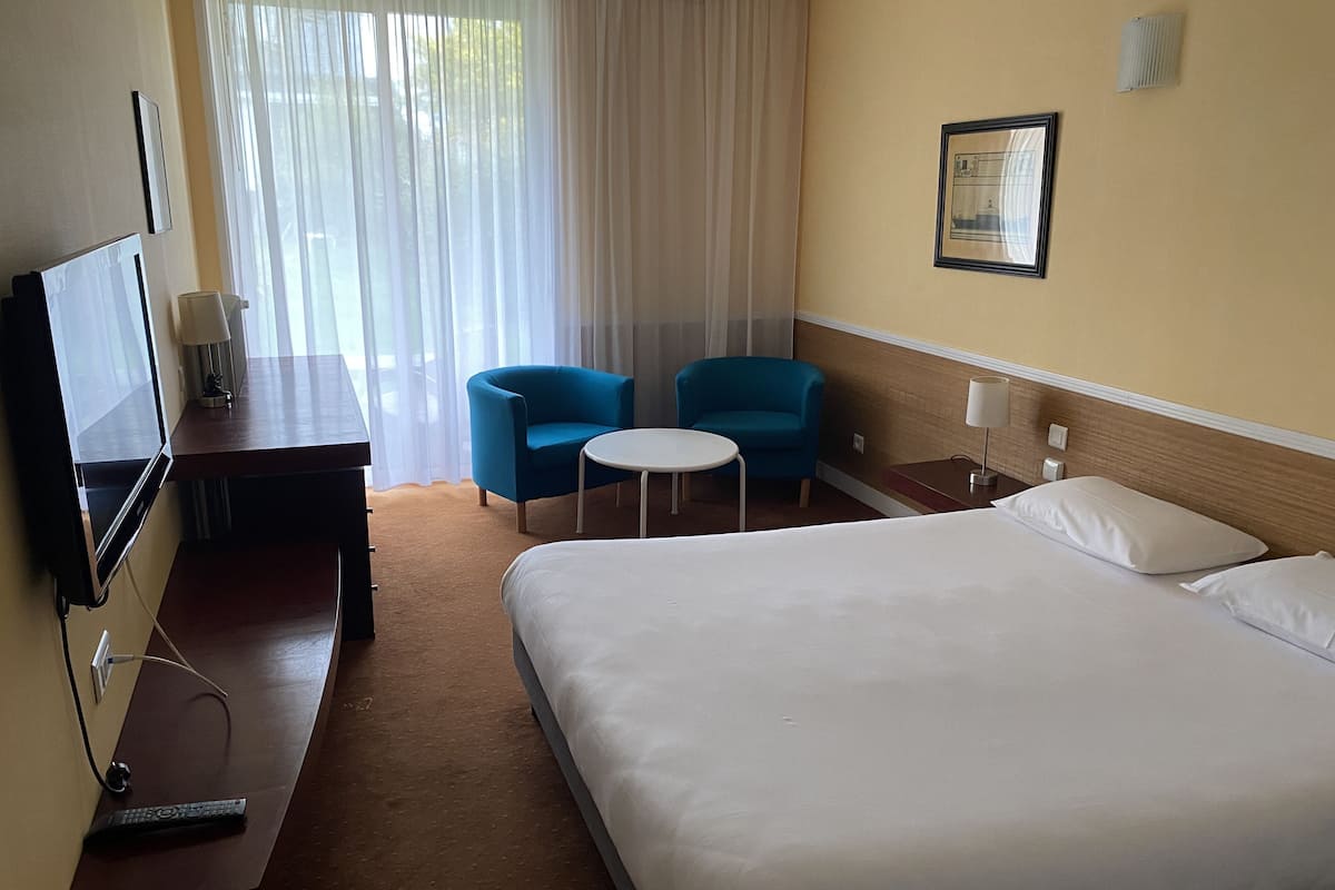 Double Room, Terrace, Garden View | Desk, blackout curtains, soundproofing, iron/ironing board (on request)