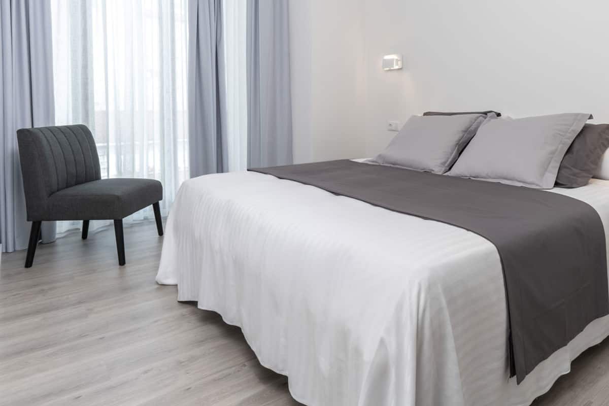 Egyptian cotton sheets, premium bedding, down duvets, blackout curtains