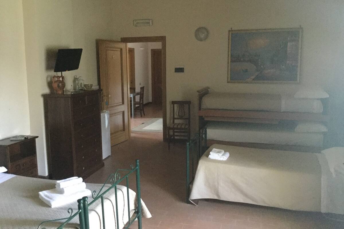 Chambre Standard, accessible aux personnes à mobilité réduite, vue jardin (5 pax) | Minibar, chambres insonorisées, fer et planche à repasser, Wi-Fi gratuit