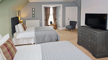 Family Room | Premium bedding, soundproofing, iron/ironing board, free WiFi