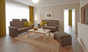 Apartamento, 2 habitaciones (Penthouse) | Ropa de cama hipoalergénica, caja fuerte, cortinas opacas