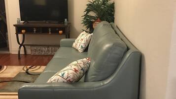 TV, lareira, videogames, mesa de pingue-pongue