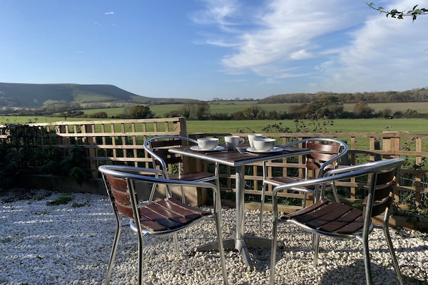 Apartamento superior, 1 cama doble con sofá cama, baño privado, vistas al valle (Beacon View) | Terraza o patio