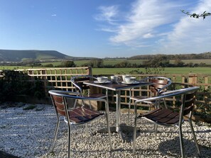 Superior Apartment, 1 Double Bed with Sofa bed, Ensuite, Valley View (Beacon View) | Terrace/patio - The Rose Cottage Inn (Polegate)