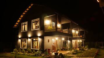 Front of property – evening/night
